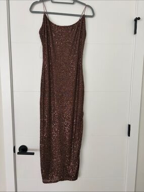 Vici Brown Maxi Dress